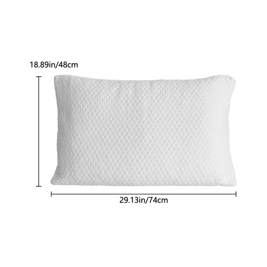 Queen Size Bamboo Fabric Shredded Memory Foam Bed Pillows