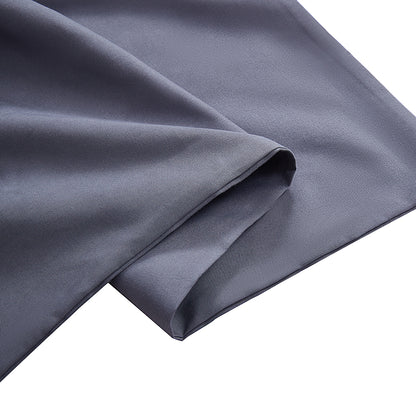Silver Grey Polyester Bedding Sheet Set for Full Bed