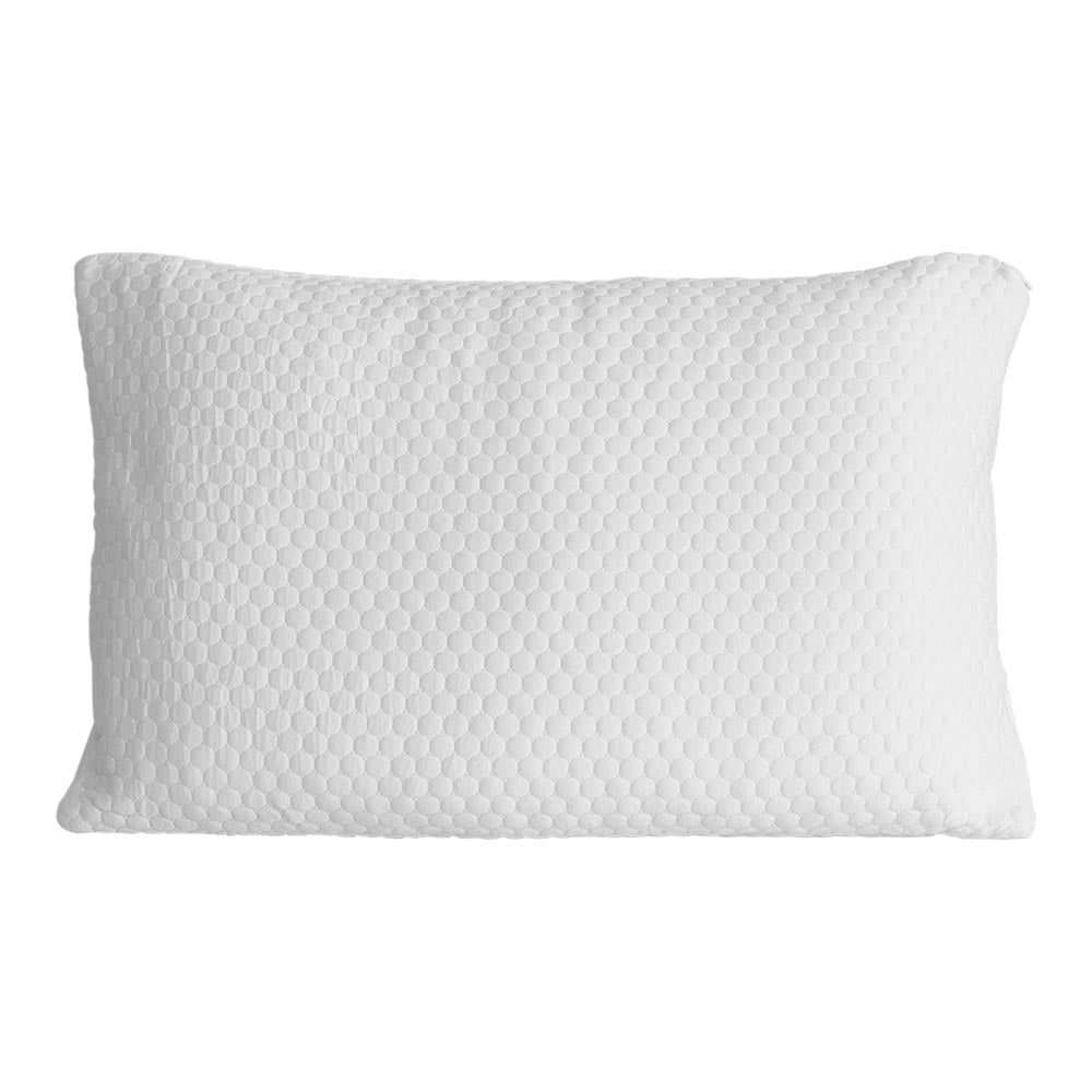 Queen Size Bamboo Fabric Shredded Memory Foam Bed Pillows